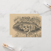 Dapper Skeleton (Calavera Catrina) (Elegant Skull) Kaart (Voorkant / Achterkant in situ)