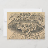 Dapper Skeleton (Calavera Catrina) (Elegant Skull) Kaart (Voorkant)