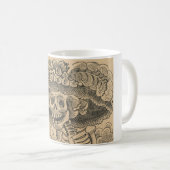 Dapper Skeleton (Calavera Catrina) (Elegant Skull) Koffiemok (Voorkant rechts)