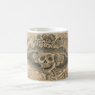 Dapper Skeleton (Calavera Catrina) (Elegant Skull) Koffiemok