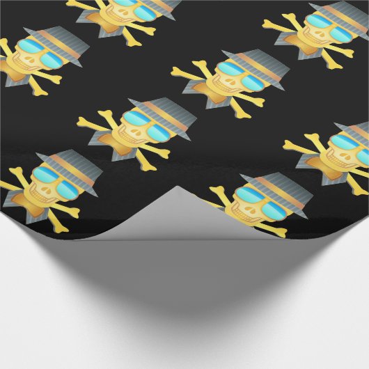Dapper Skull Wrapping Paper Cadeaupapier (Hoek)