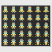 Dapper Skull Wrapping Paper Cadeaupapier (Vlak)