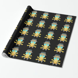 Dapper Skull Wrapping Paper Cadeaupapier