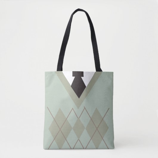 Dapper Style Sweater over design Tote Bag (Voorkant)