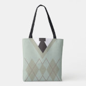 Dapper Style Sweater over design Tote Bag (Achterkant)