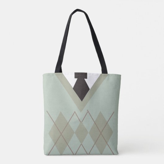 Dapper Style Sweater over design Tote Bag (Achterkant)
