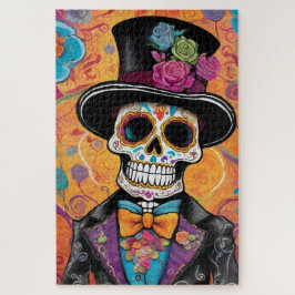 Dapper Sugar Skull: Dag van de Doden Legpuzzel