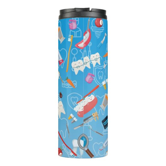 Dapper tandarts thermosbeker (Achterkant)