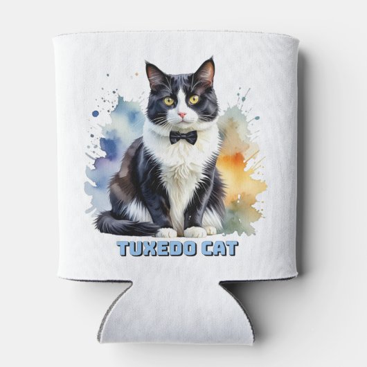 Dapper Tuxedo Cat Blikjeskoeler (Achterkant)