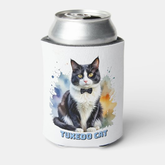 Dapper Tuxedo Cat Blikjeskoeler (Blikje Achterkant)