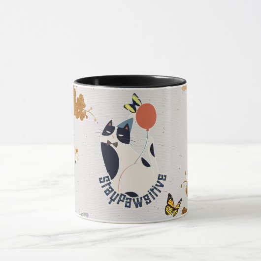 Dapper Tuxedo Cat Celebration Coffee & Tea Mug Mok (Midden)