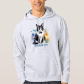 Dapper Tuxedo Cat Hoodie (Voorkant)