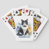 Dapper Tuxedo Cat Pokerkaarten (Achterkant)