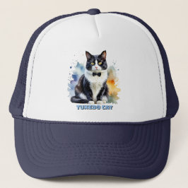 Dapper Tuxedo Cat Trucker Pet