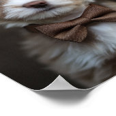 Dapper uitziende pup poster (Hoek)