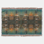 Dapper Victoriaans Fox Gooi Deken (Voorkant)