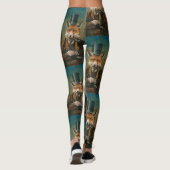 Dapper Victoriaans Fox-Leggings Leggings (Achterkant)