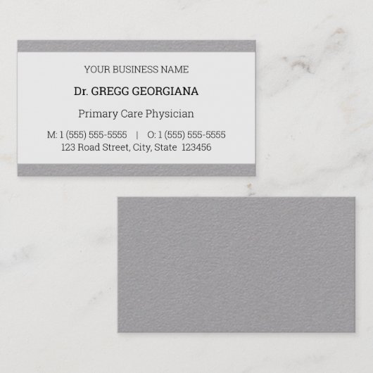 Dapper, Visitekaartje voor beroepsbeoefenaren in d (Voorkant / Achterkant)