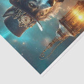 Dapper Wolf Tissuepapier (Detail)