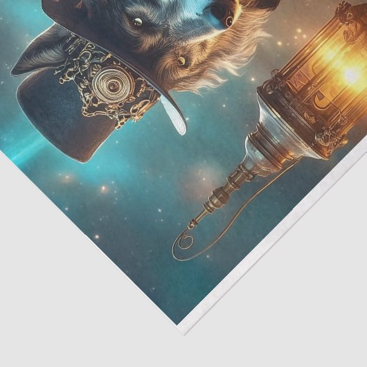 Dapper Wolf Tissuepapier (Detail)