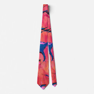 Dappere 1 Rood Blauwe Ebru Stijl Abstracte Das
