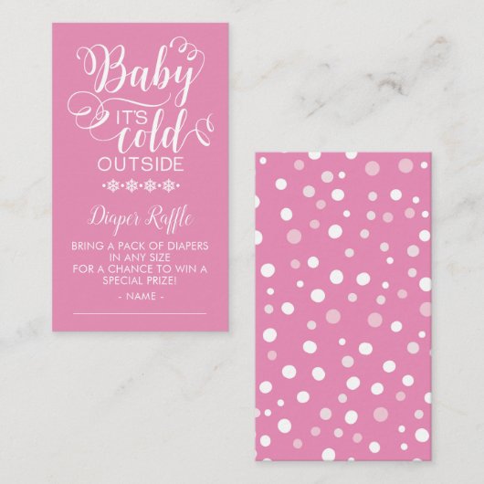 Dappere Baby Het is koud buiten Kaart (Voorkant / Achterkant)