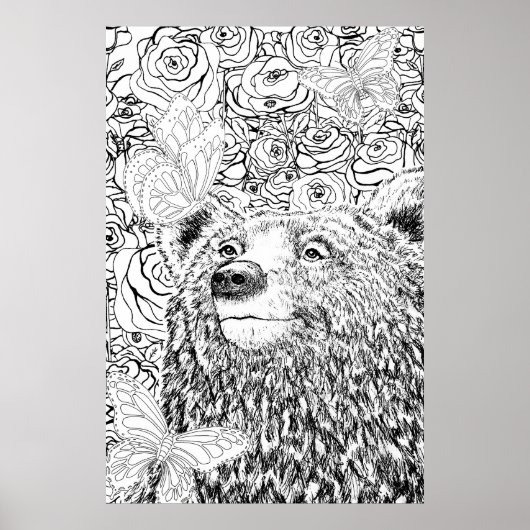 Dappere Beer Poster (Voorkant)