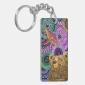 Dappere Beer Sleutelhanger (Voorkant Links)