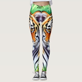 Dappere Botanische Tijgerwelp Leggings
