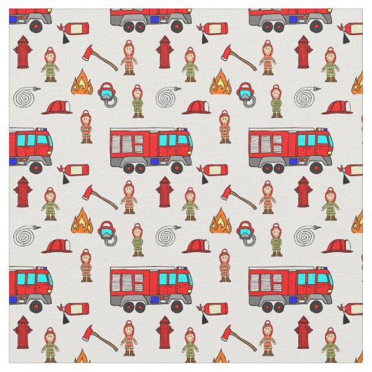 Dappere brandweerlieden stof (Close Up)
