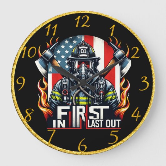 Dappere brandweerman is trots grote klok (Voorkant)
