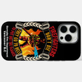 Dappere brandweerman vecht tegen felle vlammen in  Case-Mate iPhone case (Achterkant (horizontaal))