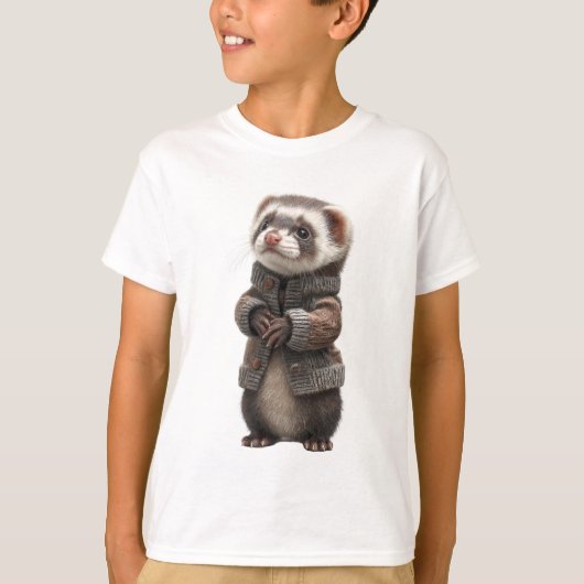 Dappere Cardigan Fret Kinderen T-shirt (Voorkant)