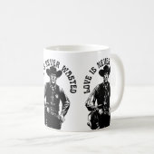 Dappere Cowboy Liefdesverklaring Koffiemok (Voorkant rechts)