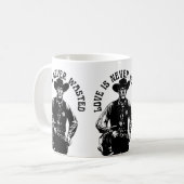 Dappere Cowboy Liefdesverklaring Koffiemok (Voorkant links)