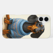 Dappere Dachshund  iPhone Hoesje (Achterkant horizontaal)