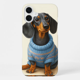 Dappere Dachshund  iPhone 16 Plus Hoesje