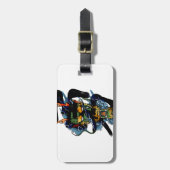 dappere draak bagagelabel (Voorkant verticaal)