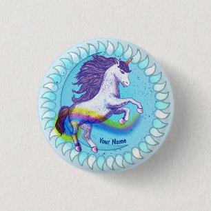 Dappere Eenhoorn Ronde Button 3,2 Cm