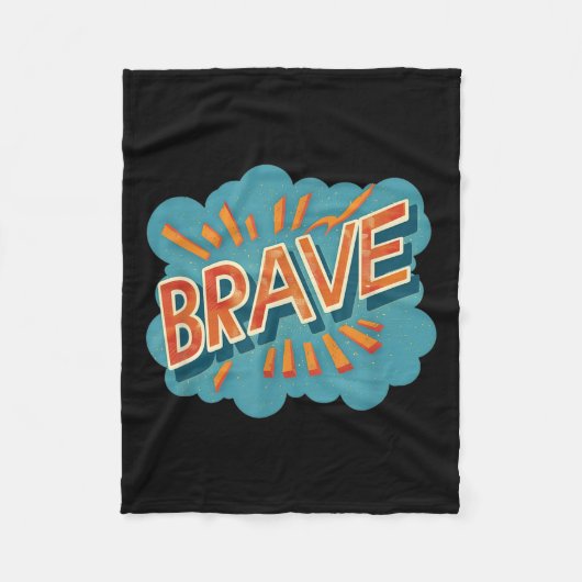 Dappere embleem kostuum voor coole jongens en meis fleece deken (Voorkant)