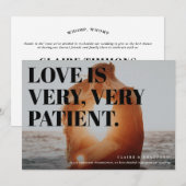 Dappere en brutale typografische uitgestelde bruil aankondiging (Voorkant / Achterkant)