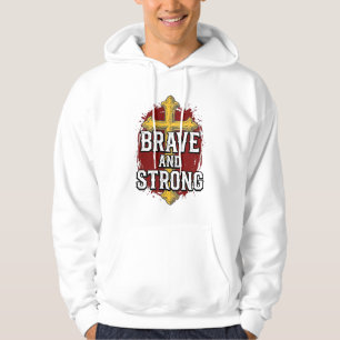 Dappere en Sterke Vintage Kruis Shirt Ontwerp_1