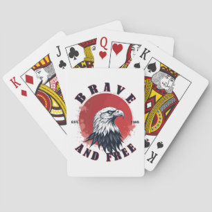 Dappere en Vrije Adelaar Pokerkaarten