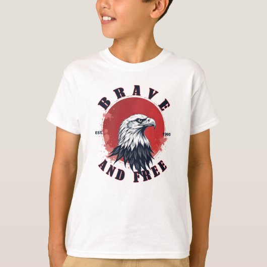 Dappere en Vrije Adelaar T-shirt (Voorkant)