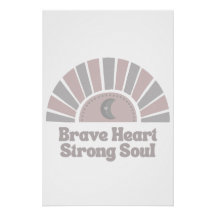Dappere Hart Sterke Ziel Boho Inspirerend