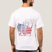 Dappere harten tribute wit t-shirt (Achterkant)