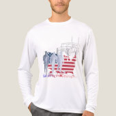 Dappere harten tribute wit Tri-Blend shirt (Voorkant volledig)