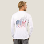 Dappere harten tribute wit Tri-Blend shirt (Achterkant)