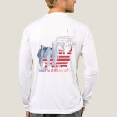 Dappere harten tribute wit Tri-Blend shirt (Achterkant)