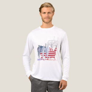 Dappere harten tribute wit Tri-Blend shirt